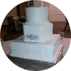 contemporary wedding cake